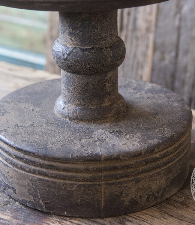 Be-Uniq Glazen Stolp Hoge Voet | Large | Vintage Finish