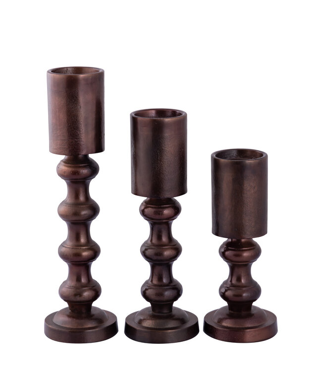 PTMD Nessa Koperen aluminium kaarshouder met lampen S