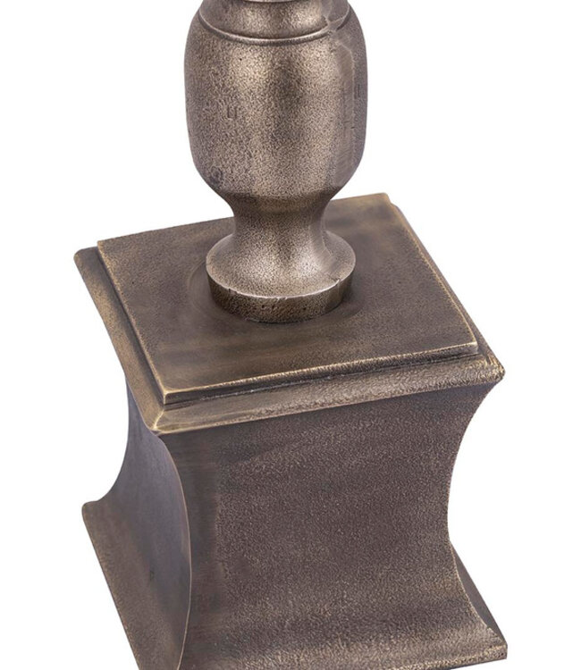 PTMD Statch Messing gegoten alu kaarsenhouder op voet