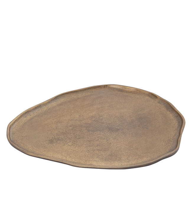 PTMD Kora Messing gegoten alu organisch gevormde kom L