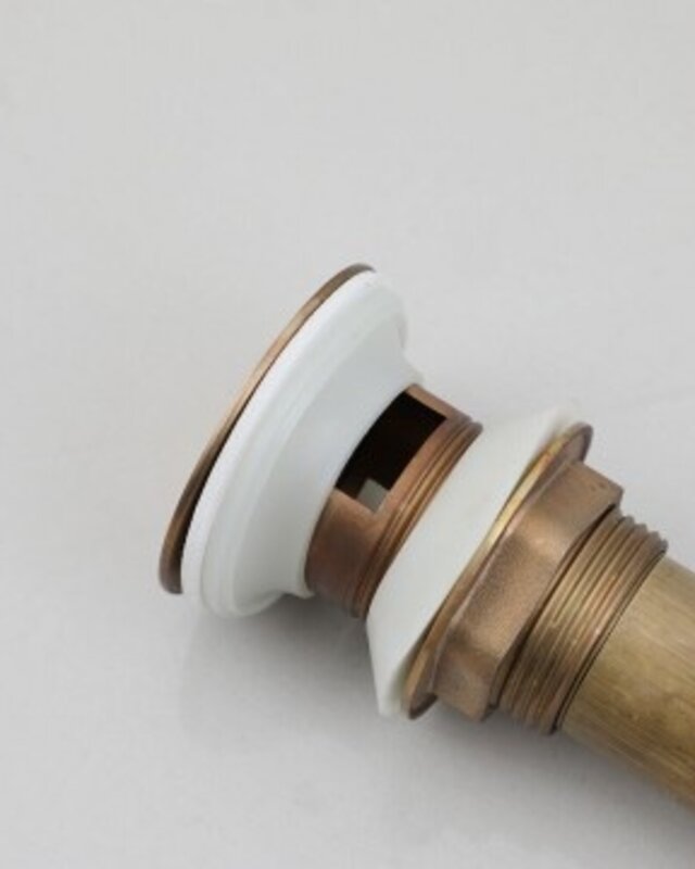 Rene Houtman Pop-up Afvoer | Click | Met Overloop | Brons