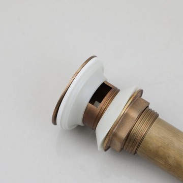 Rene Houtman Pop-up Afvoer | Click | Met Overloop | Brons