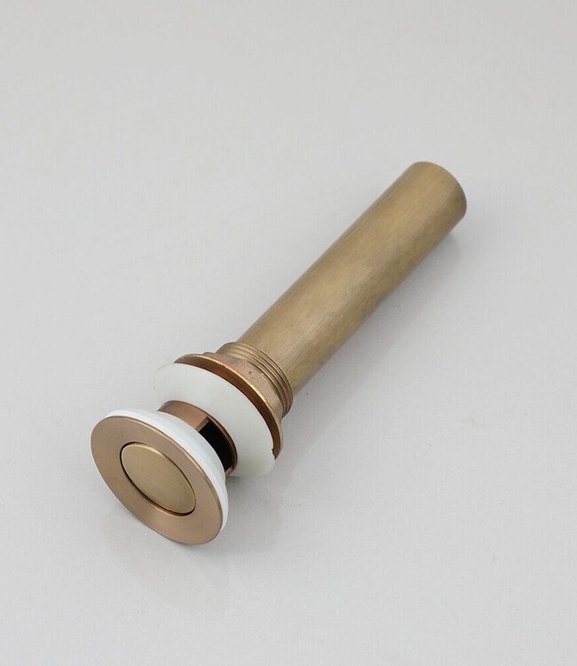 Rene Houtman Pop-up Afvoer | Click | Met Overloop | Brons