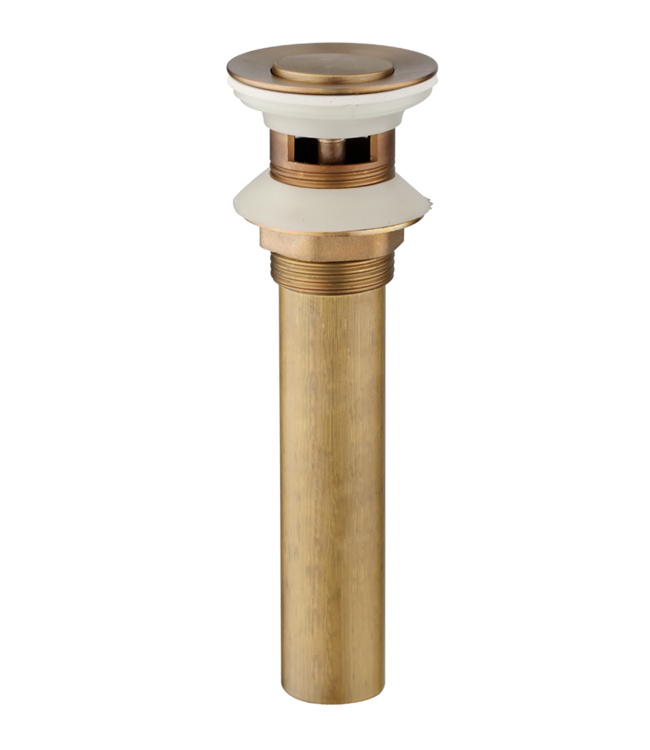 Rene Houtman Pop-up Afvoer | Click | Met Overloop | Brons