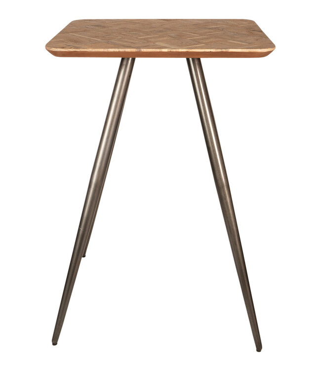PTMD Fieron Natuurlijke houten bartafel vierkant