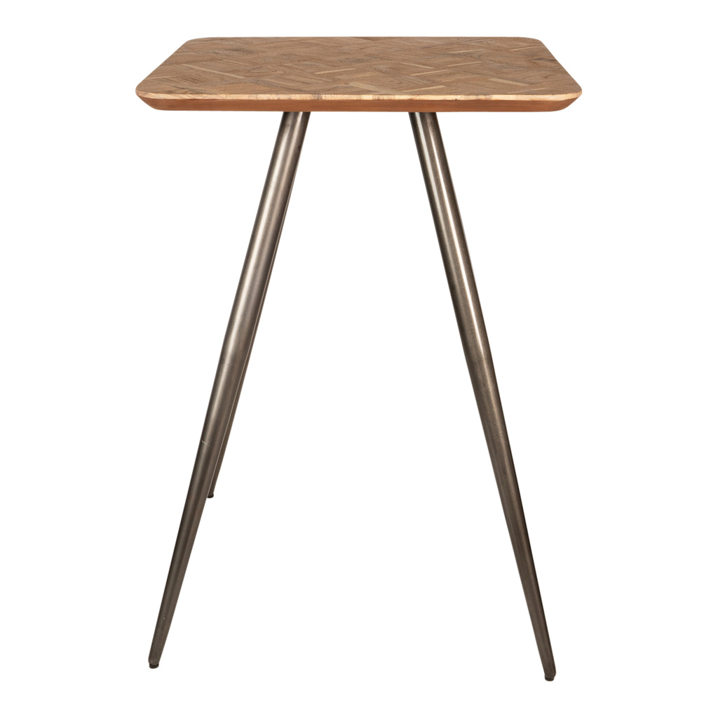 PTMD Fieron Natuurlijke houten bartafel vierkant