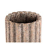 PTMD Jaydean Grey cement pot met geribbelde structuur hoog L