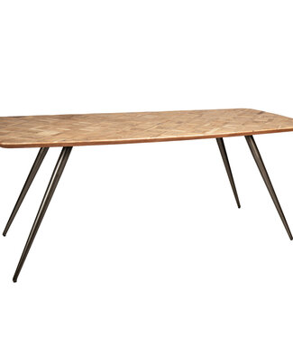 PTMD Fieron Natuurlijke acacia houten eettafel ovaal 240cm