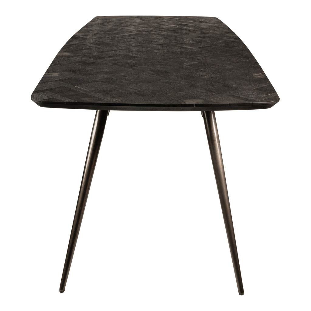 PTMD Fieron Black acacia houten eettafel ovaal 240cm