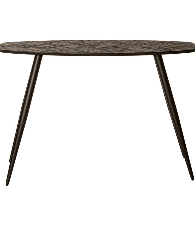 PTMD Tyano Zwart gerecycled teakhouten bijzettafel