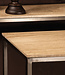 PTMD Zoah Black Travertine rechthoekige bijzettafel SV2