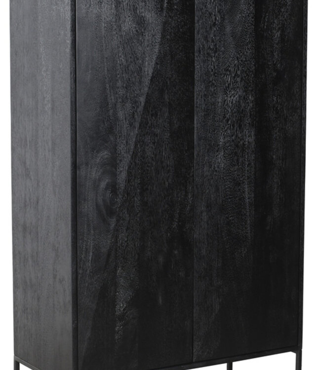 PTMD Onyx kast zwart 2 deuren