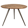 Fieron Natuurlijke houten eettafel organisch rond