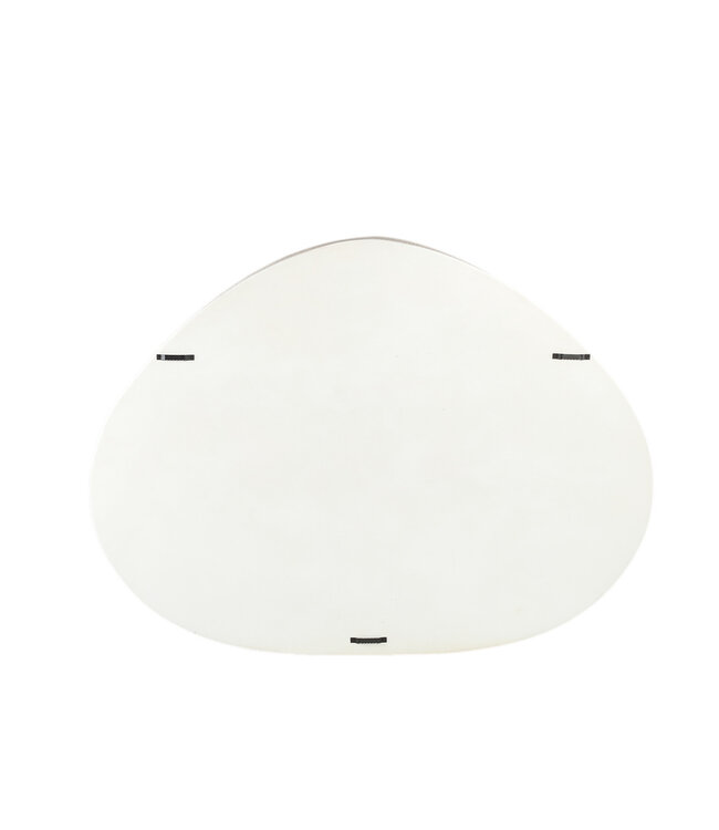 PTMD Emmelie White MDF ruwe ovale wandrek laag