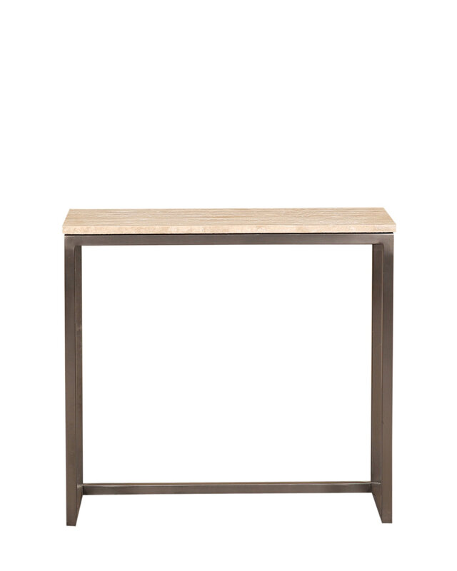 PTMD Zoah Black Travertine rechthoekige bijzettafel SV3