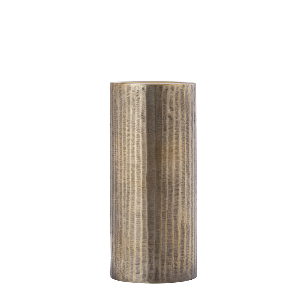 PTMD Jowad Antieke Gouden aluminium kaarshouder rib M