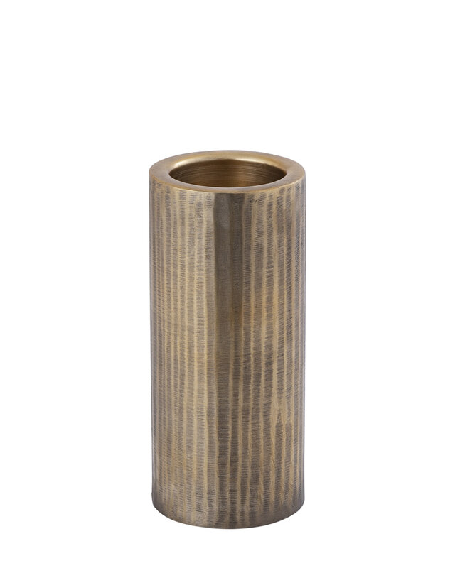 PTMD Jowad Antieke Gouden aluminium kaarshouder rib M