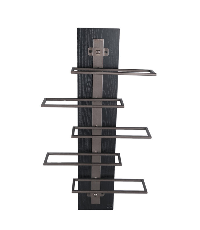 PTMD Brendan Brown stalen wandwijnrek lagen S