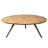 Fieron Natuurlijke houten salontafel organisch rond