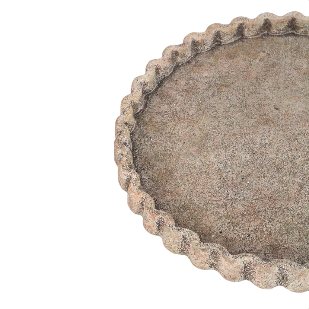 PTMD Jaydean Grey cementplaat met geribbelde structuur rond L.
