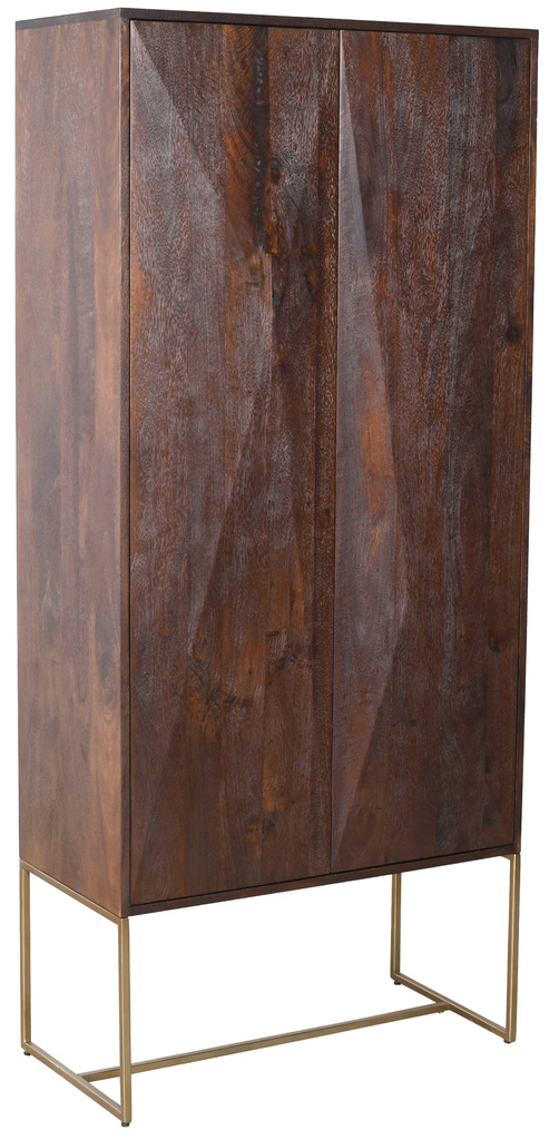PTMD Onyx kast bruin 2 deuren