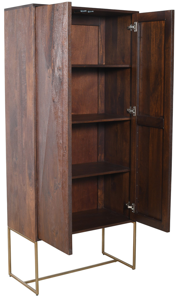 PTMD Onyx kast bruin 2 deuren