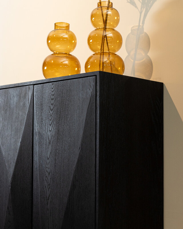 PTMD Onyx kast bruin 2 deuren