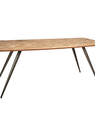 PTMD Fieron Natuurlijke ovale eettafel van acaciahout 200cm.