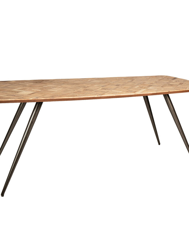 PTMD Fieron Natuurlijke ovale eettafel van acaciahout 200cm.