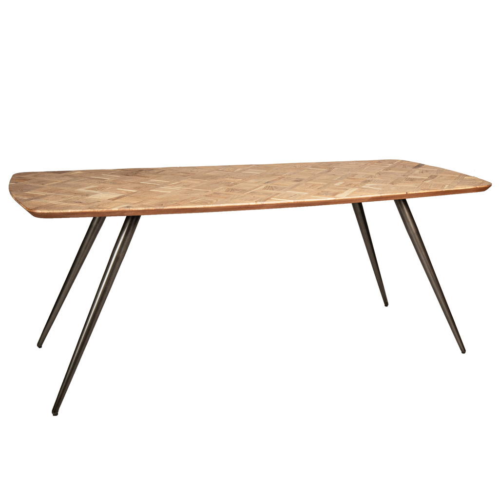 PTMD Fieron Natuurlijke ovale eettafel van acaciahout 200cm.