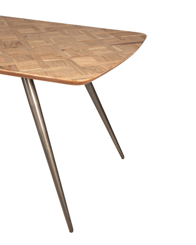 PTMD Fieron Natuurlijke ovale eettafel van acaciahout 200cm.