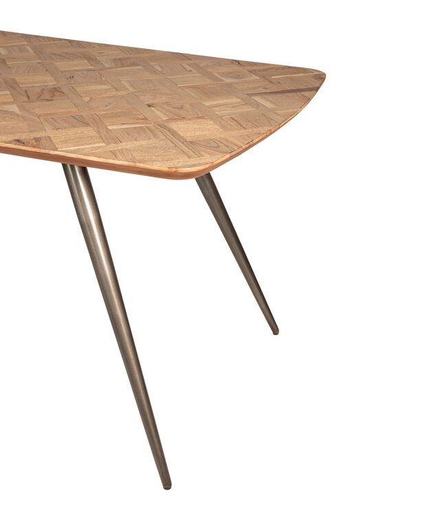 PTMD Fieron Natuurlijke ovale eettafel van acaciahout 200cm.