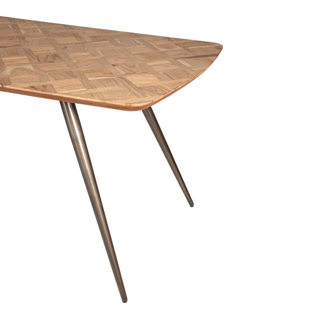 PTMD Fieron Natuurlijke ovale eettafel van acaciahout 200cm.