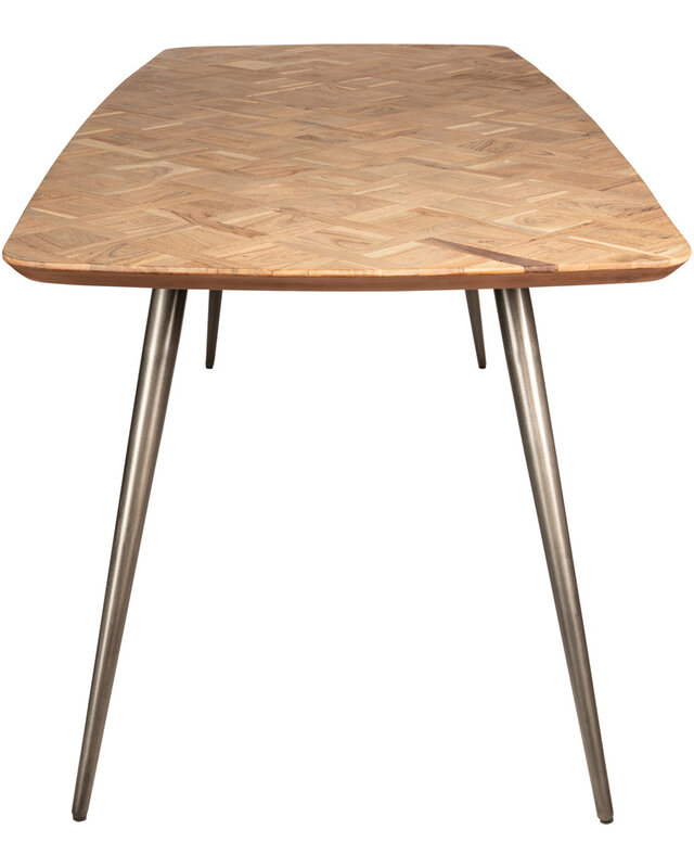 PTMD Fieron Natuurlijke ovale eettafel van acaciahout 200cm.