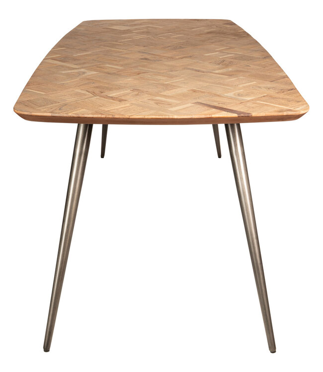 PTMD Fieron Natuurlijke ovale eettafel van acaciahout 200cm.