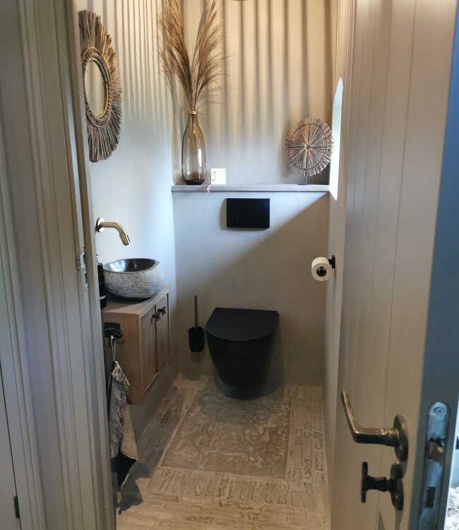 Rene Houtman Zwevend Toiletmeubel Eiken Deurtjes L39xH35 cm