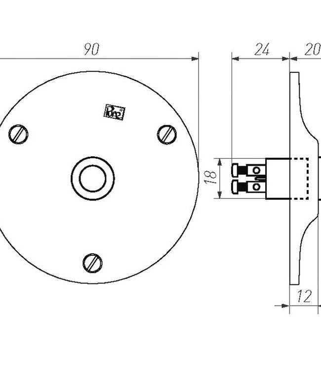 Dauby Deurbel | Rond | D90 mm | Meerdere Varianten