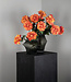 PTMD Dahlia bloem rood/gele dahlia spray met bladeren