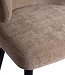 PTMD Fiori Cream 6051 eetkamerstoel met zwarte houten poten