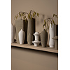 Runder Beige mat keramische brede ring vaas hoog L