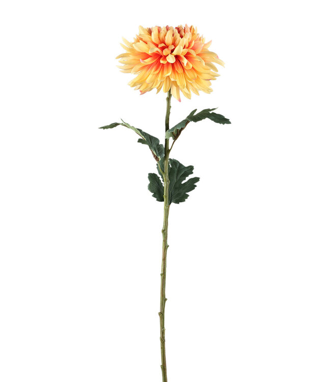 PTMD Tuinbloem gele chrysant 10 x 15 x 68 cm