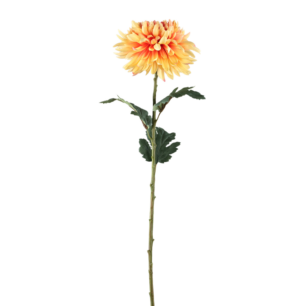 PTMD Tuinbloem gele chrysant 10 x 15 x 68 cm