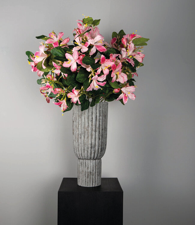 PTMD Tuinbloem roze bauhinia spray met bladeren
