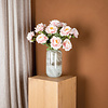 Pioenroos lichtroze met knop 23 x 12 x 58 cm