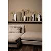 Runder Beige mat keramische brede ring vaas hoog S