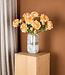 PTMD Pioenroos bloem oranje met knop.