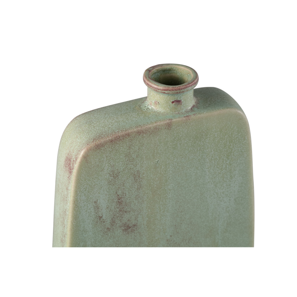 PTMD Amalie Groene ronde keramische fles L