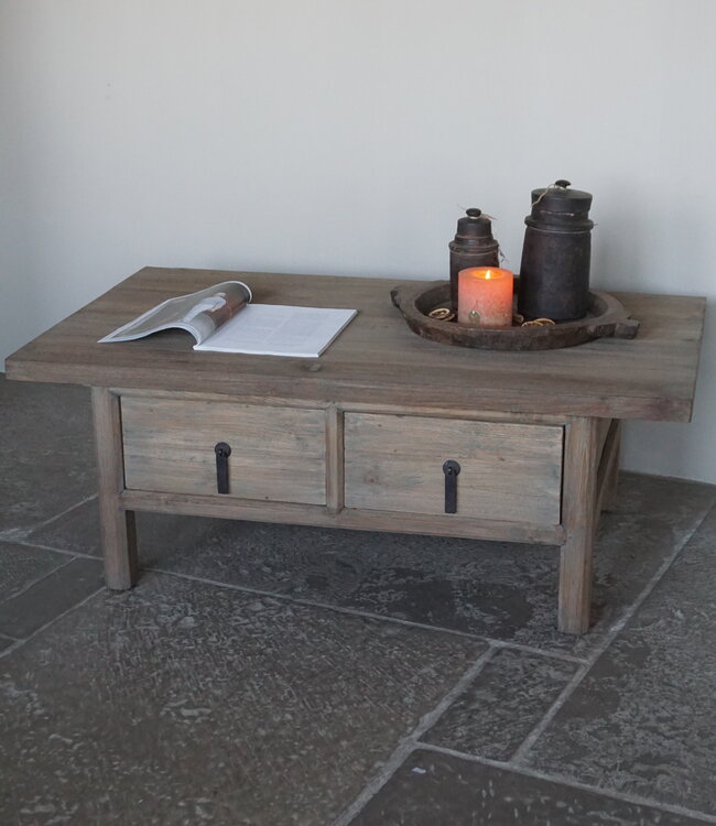 Rene Houtman Houten Salontafel Michel | H46 x B120 x D70 cm