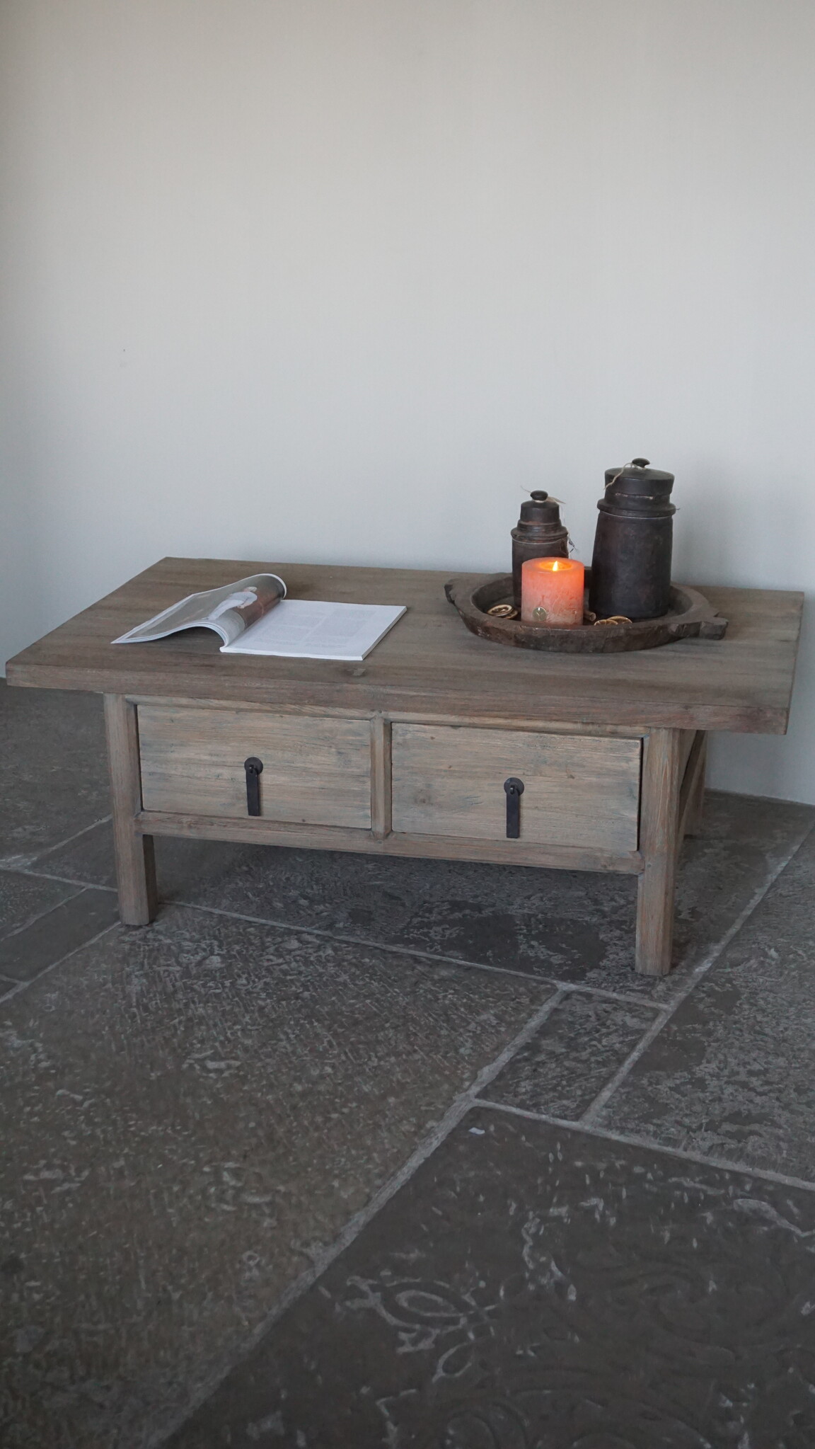 Rene Houtman Houten Salontafel Michel | H46 x B120 x D70 cm