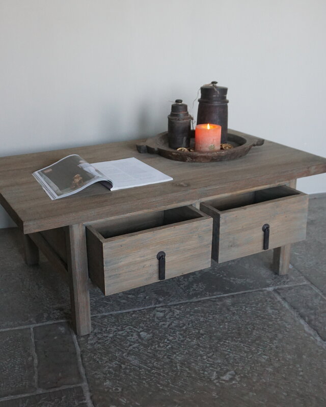 Rene Houtman Houten Salontafel Michel | H46 x B120 x D70 cm